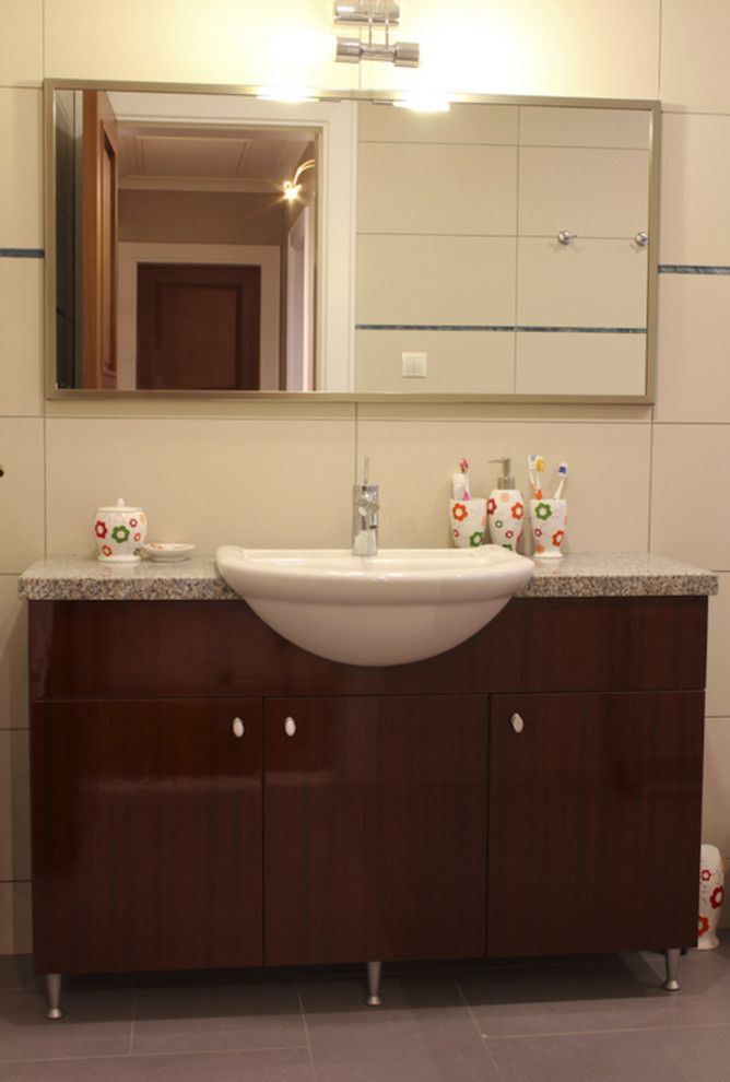 Desert Liquidators for a Traditional Bathroom with a Single Sink Vanity and Our Projects by Desert Liquidators