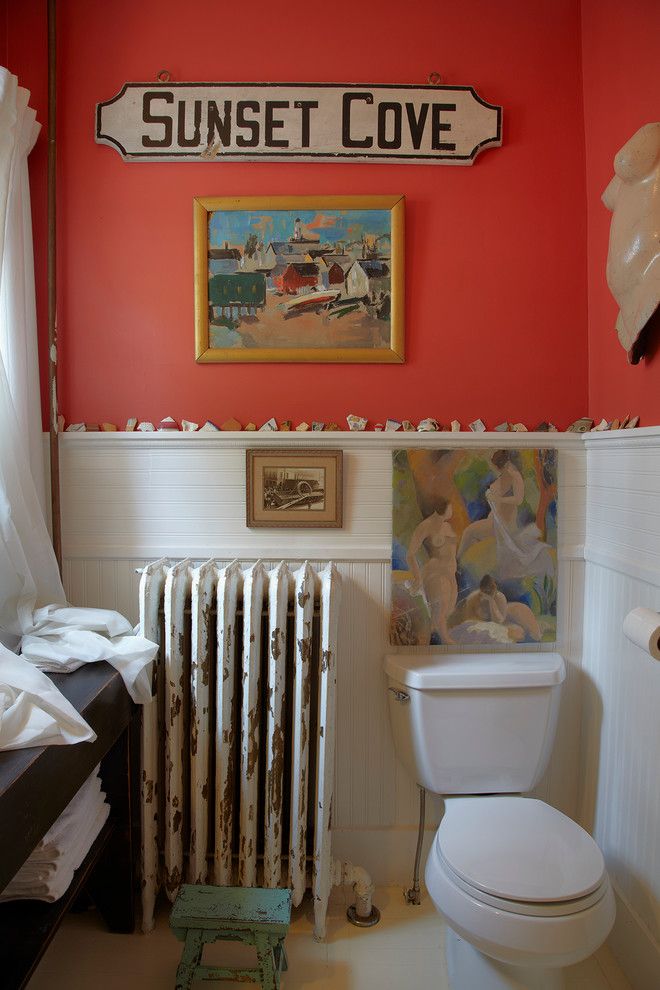 Directv Rio for a Beach Style Bathroom with a Peeling Paint and Beach House by Ken Gutmaker Architectural Photography