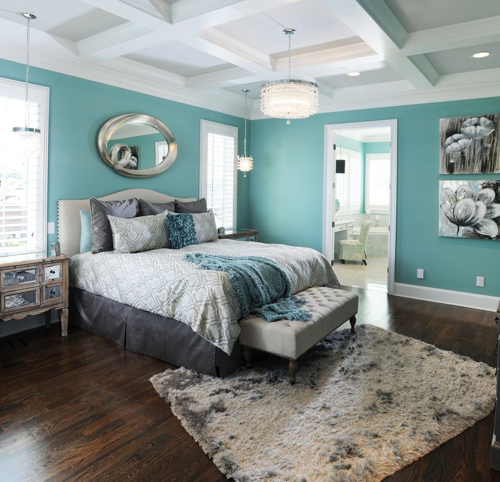 Directv Rio for a Traditional Bedroom with a Coffered Ceiling and Master Bedroom #1 by Brian Benda