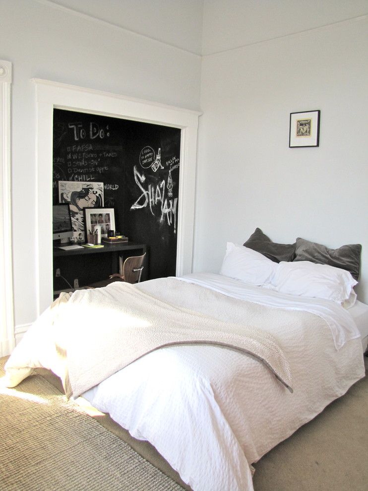 Diy Chalkboard Paint for a Eclectic Bedroom with a Eclectic and Bedroom by Annie Thornton