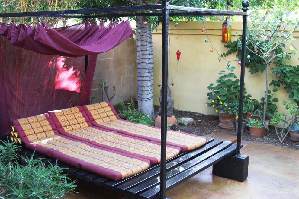 Diy Daybed for a Asian Patio with a Mats and M.a.p. Interiors by M.a.p. Interiors Inc. / Sylvia Beez