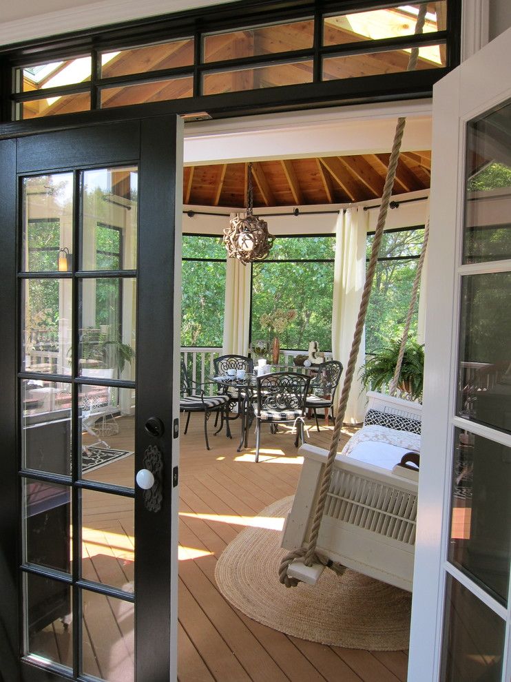 Diy Daybed for a Traditional Porch with a Monochromatic and Screened Porch Sanctuary by Your Favorite Room by Cathy Zaeske