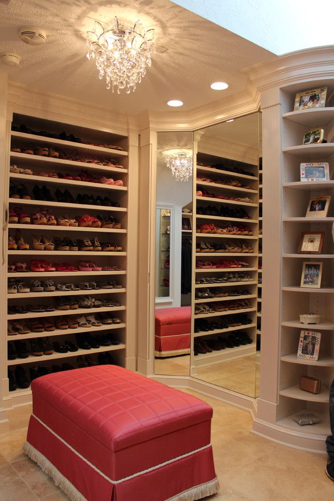 Diy Shoe Rack for a Traditional Closet with a Dream Closet and Closets by Dream Builders