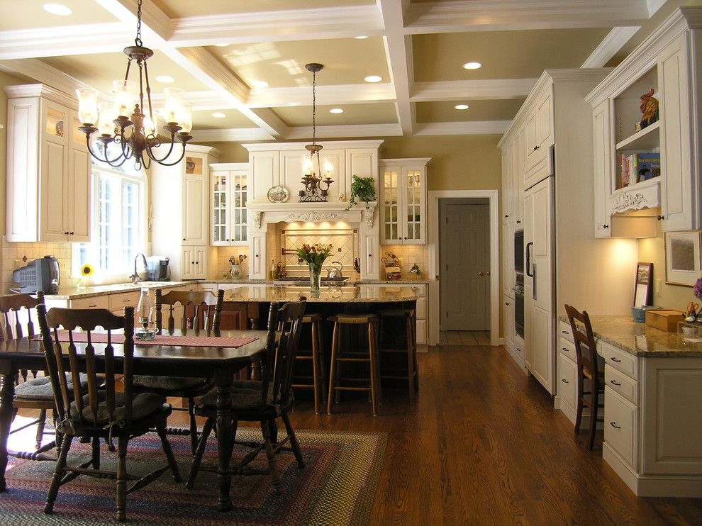 Dominion Electric Supply for a Traditional Kitchen with a Kitchen Table and Macgibbon Kitchen 1 by Cameo Kitchens, Inc.