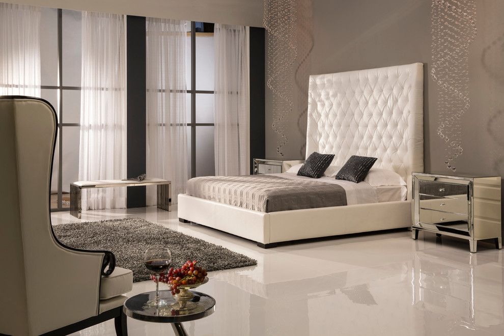 Dorado Furniture for a Modern Bedroom with a Bed and the Penthouse Bedroom by El Dorado Furniture