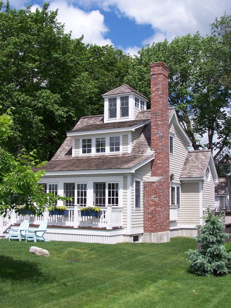 Dormer Windows for a Beach Style Exterior with a Window Boxes and Fore Beach Cottage by Peterson Design Group   Architecture