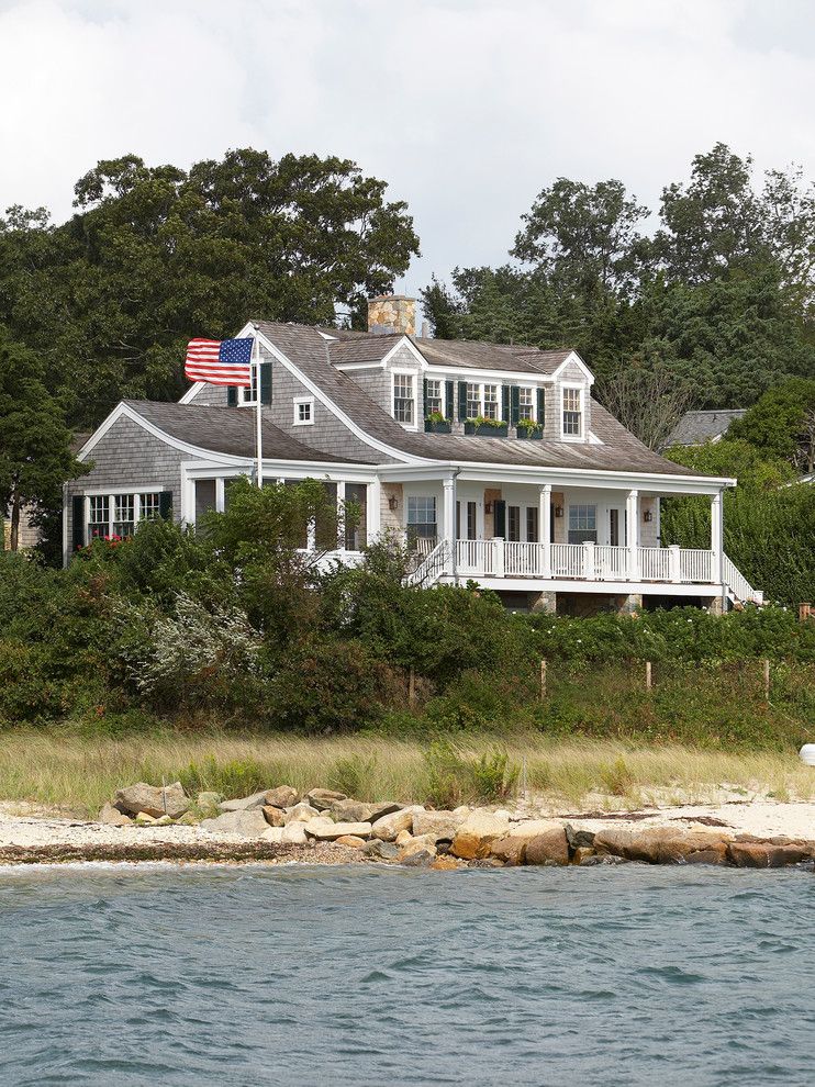 Dormers for a Beach Style Exterior with a Coastal and Halpert at the Vineyard by Gil Walsh Interiors