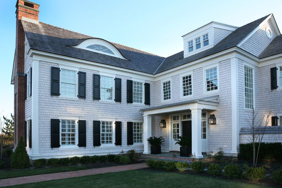 Dormers for a Traditional Exterior with a Shake Roof and Revival, Avalon, Nj by Asher Associates Architects