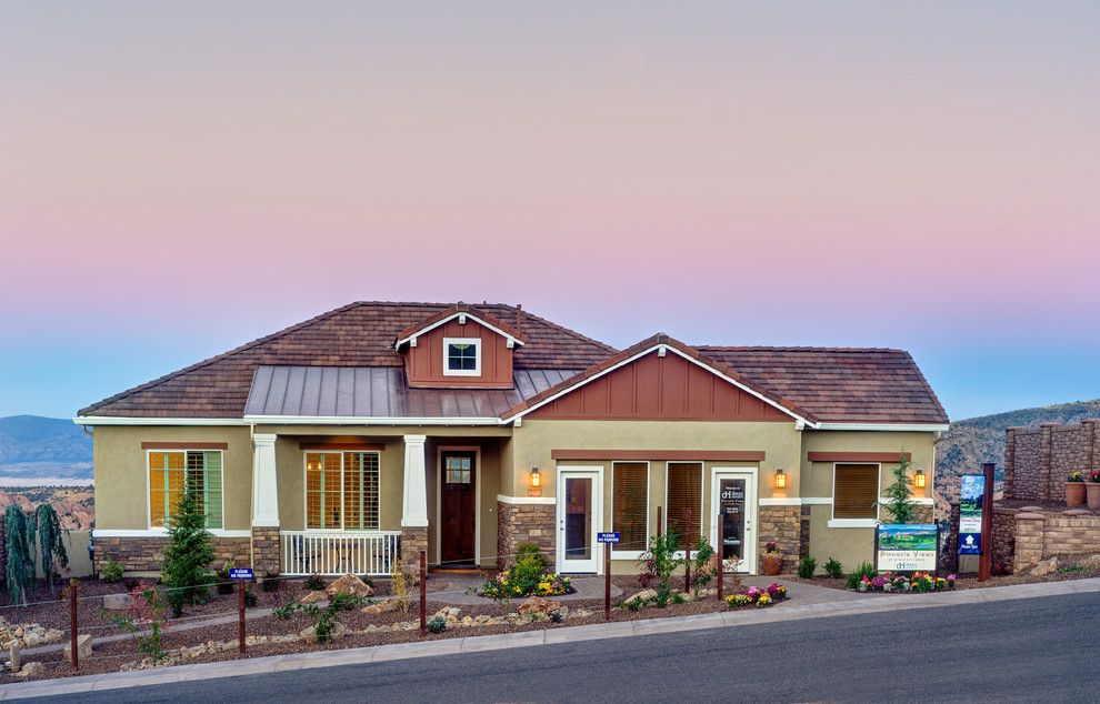 Dorn Homes for a Craftsman Exterior with a New Homes and Pinnacle Views at Prescott Lakes by Dorn Homes