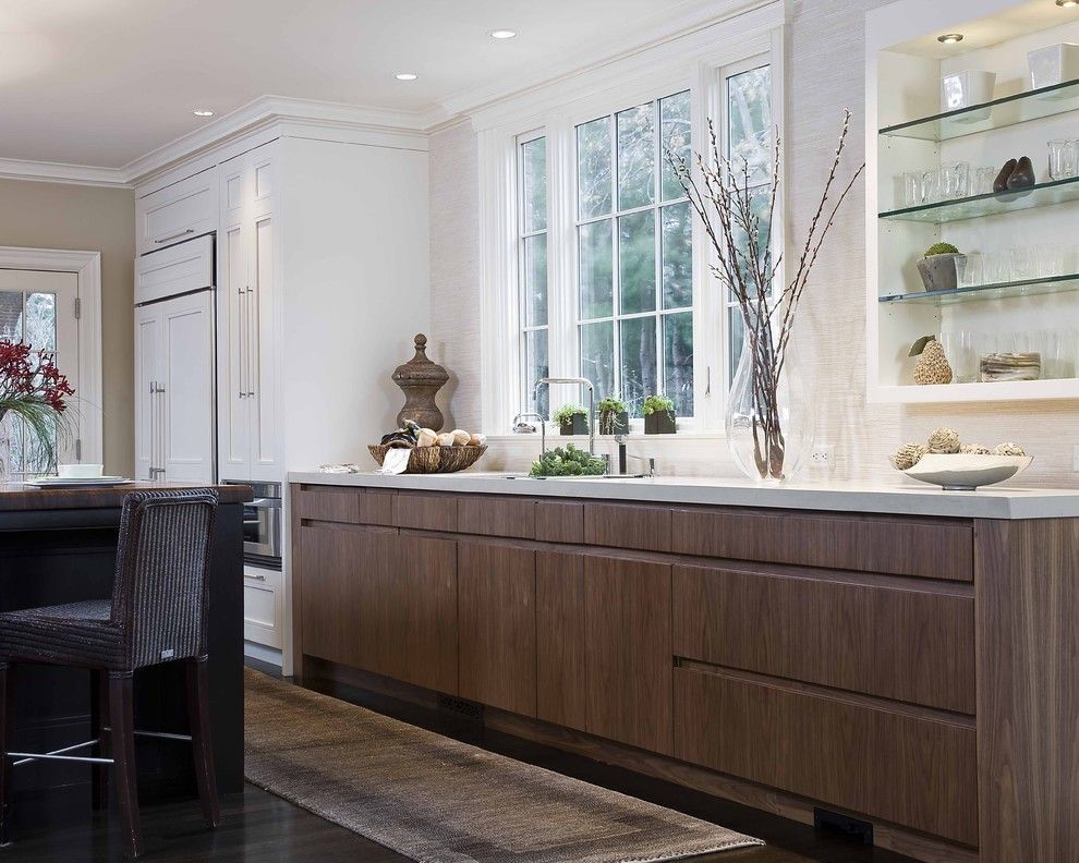 Dornbracht for a Traditional Kitchen with a Crown Molding and Lenox Street by Venegas and Company