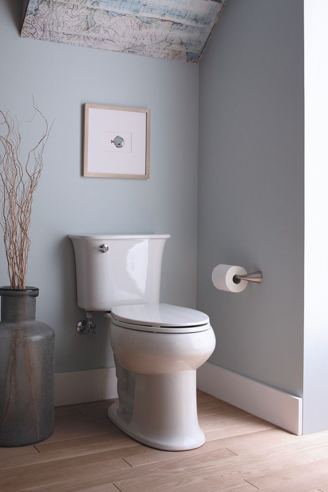 Dunn Edwards Paints for a  Bathroom with a Toilet Decor and Bathroom by Sterling Plumbing