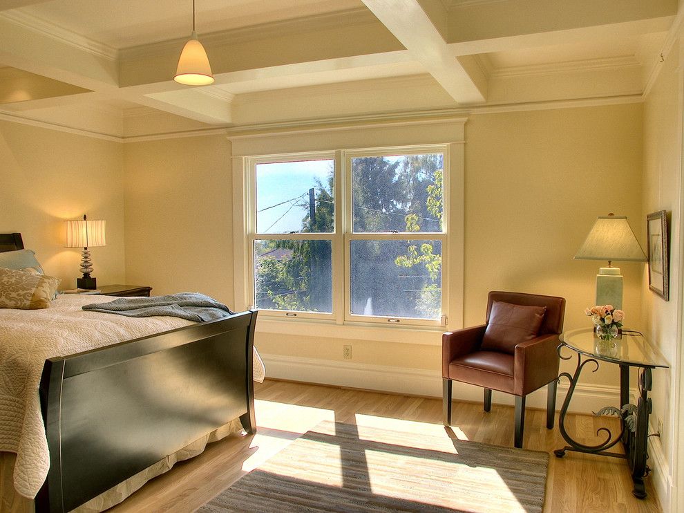 Dunn Edwards Paints for a Traditional Bedroom with a Wood Trim and Volunteer Park Residence 08 by Michael Knowles, Architect