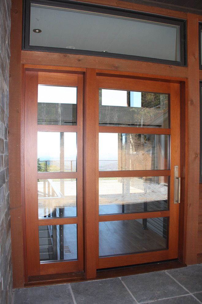 Durango Doors for a Modern Entry with a Entry Doors and Entry Doors   Bowers Style by Appwood Doors and Millwork