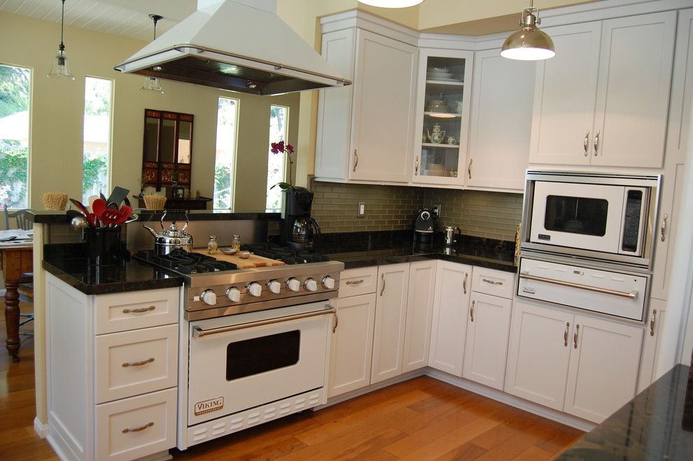 Dynasty Cabinets for a Contemporary Kitchen with a Black Beauty Granite and La Canada Flintridge by Laurie Burke