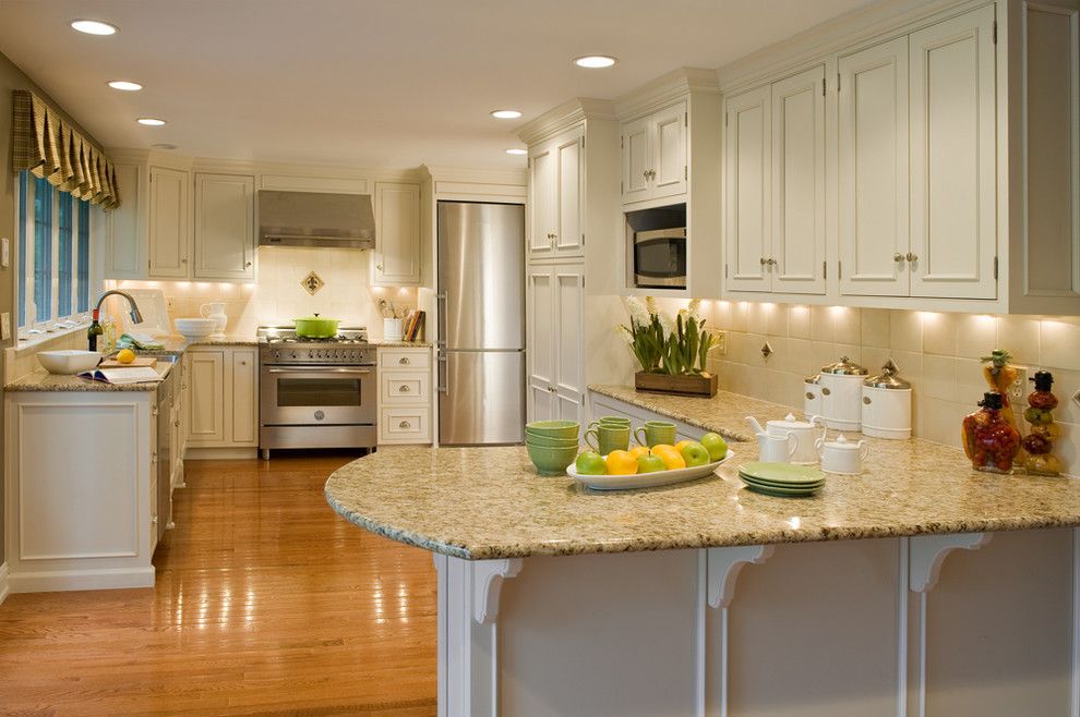 Dynasty Cabinets for a Traditional Kitchen with a Granite Countertops and Lisa's Work by Lisa Furey   Barefoot Interiors