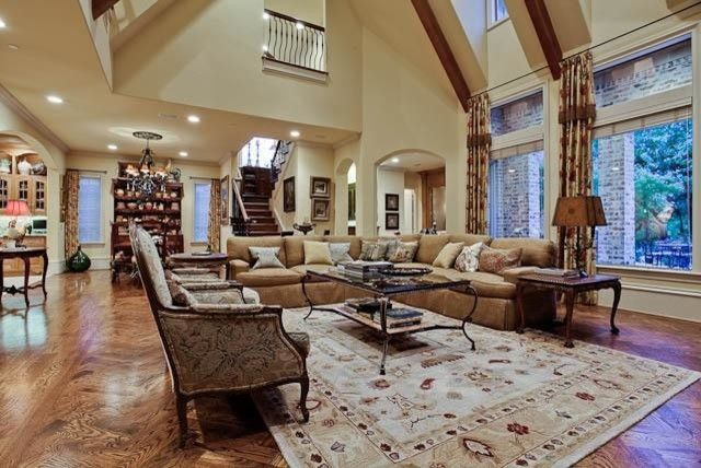 Ebby Halliday Plano for a Traditional Family Room with a Dining Room and Michael Molthan Luxury Homes Great Rooms and Family Rooms by Michael Molthan Luxury Homes