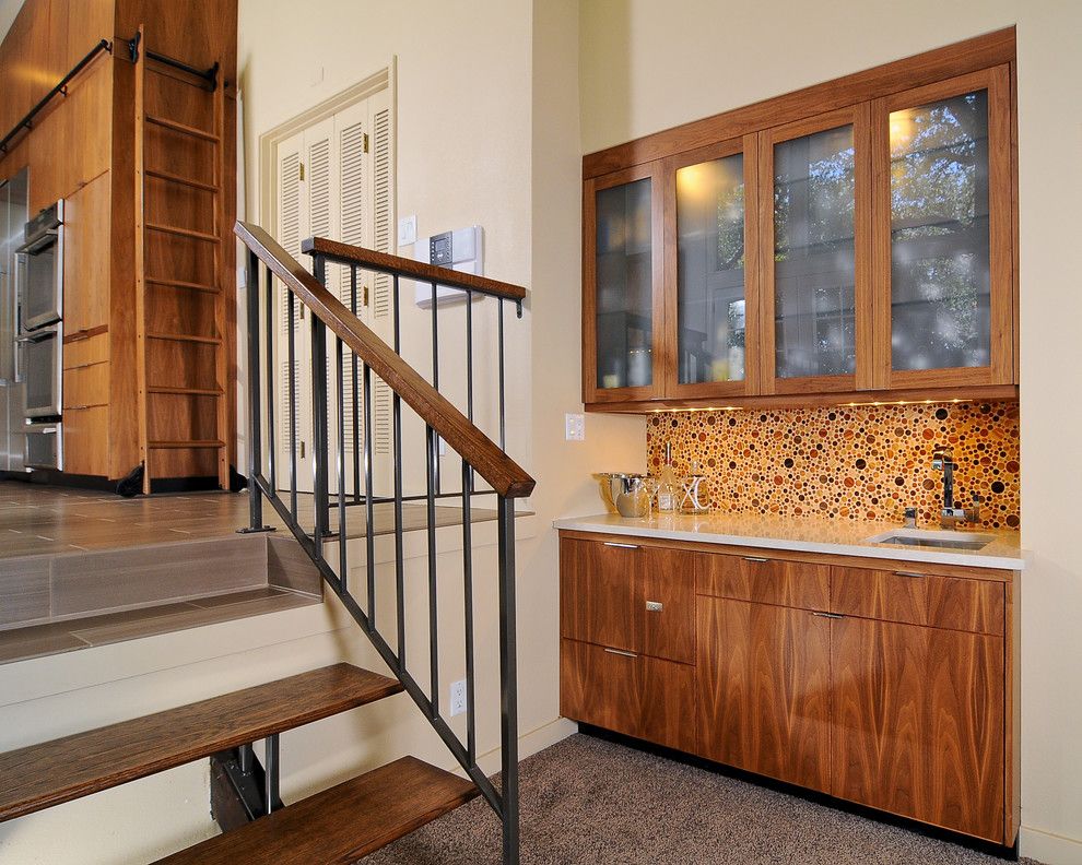 Efo Furniture for a Modern Home Bar with a Bright and Eco Chic Baker's Kitchen and Bar by Kerrie L. Kelly