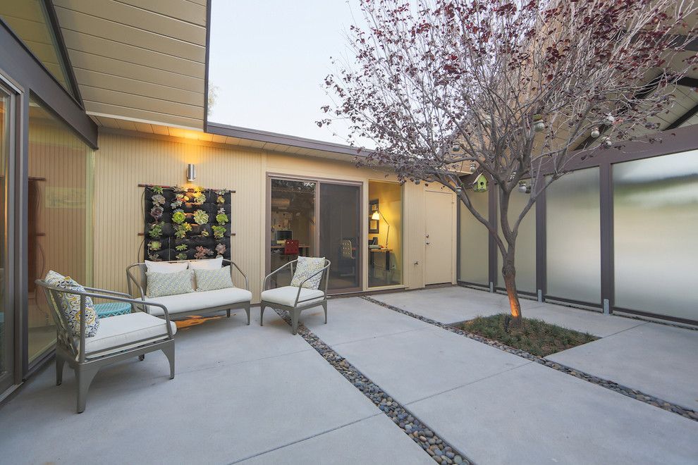 Eichler Homes for a Midcentury Patio with a Eichler Real Estate and Jones and Emmons Eichler Home by Better Living Socal