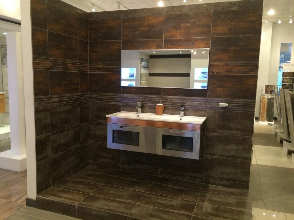 Eleganza Tile for a Modern Bathroom with a Kitchen Tile and Eleganza Tile by Factory Direct Hardwood Liquidators