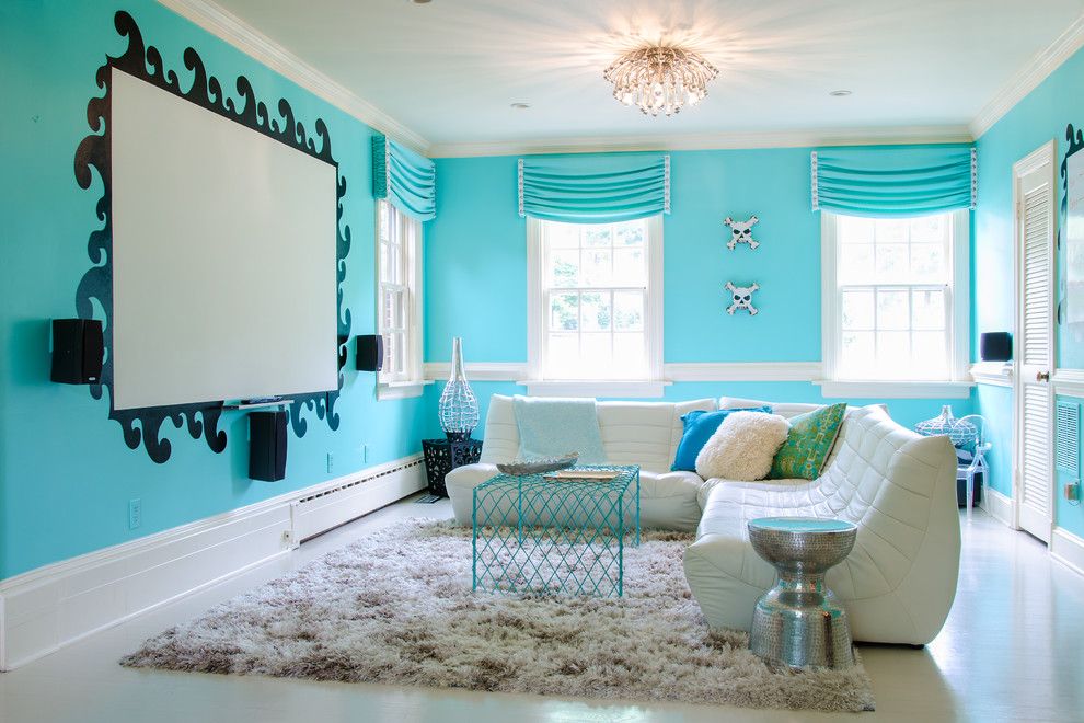 Elk River Theater for a Contemporary Kids with a Glamorous Megdia Room and South Beach Teen Room by Kathy Corbet Interiors