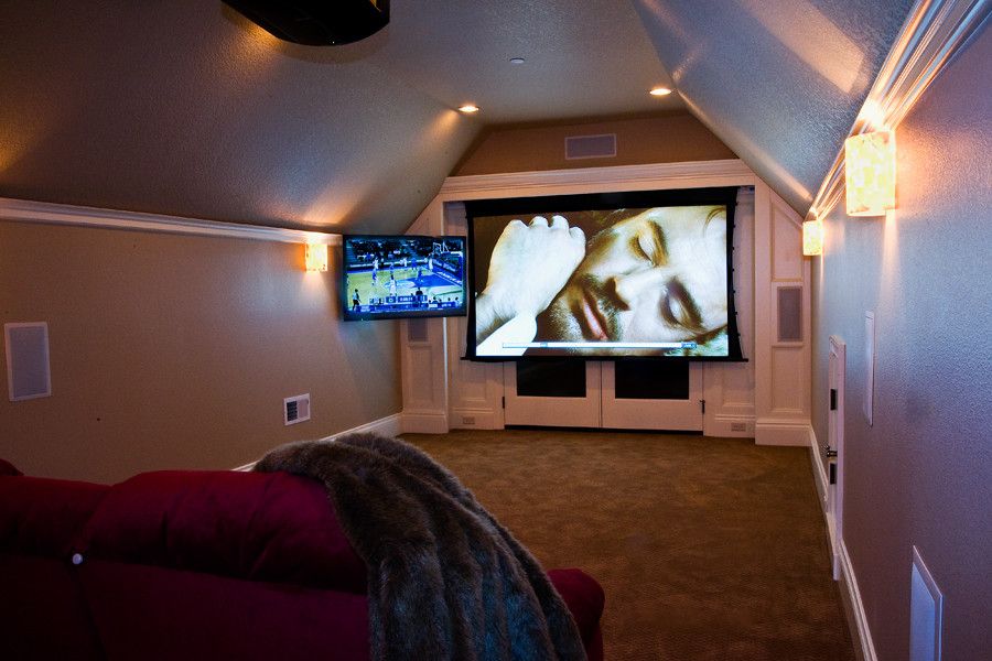 Elk River Theater for a  Home Theater with a  and Cook Theater by Hans Scheels