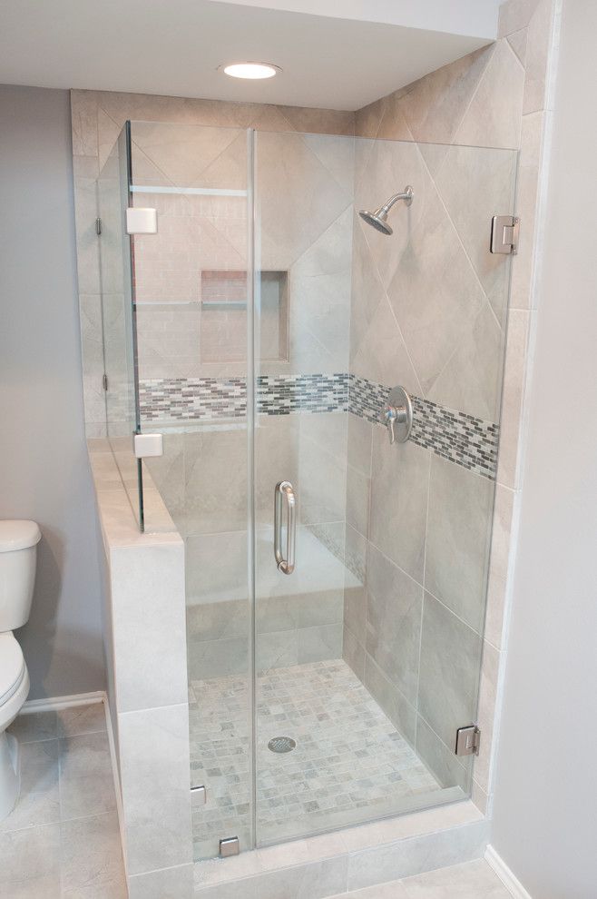 Emser Tile for a Transitional Bathroom with a Master Bath and Southmeadow Renovation by Curtis Lawson Homes