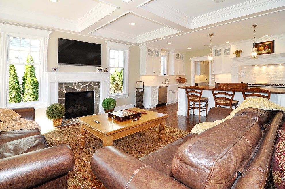 Everglades Farm Equipment for a Traditional Living Room with a White Drawer and Upper Montclair, Nj, New Home, Norman Road by Oasis Architecture