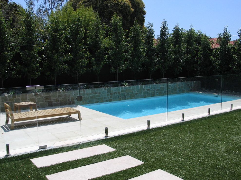 Fairway Lawns for a Contemporary Pool with a Raised Planter Box and Malvern Family Pool by Neptune Swimming Pools