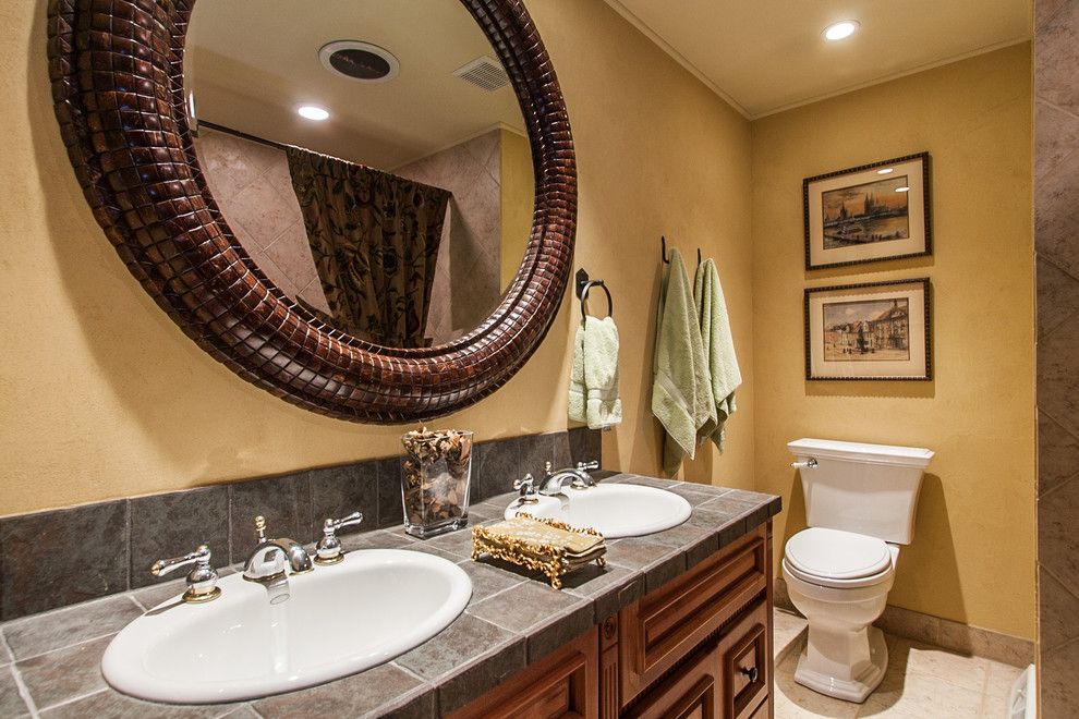 Fallingwater for a Transitional Bathroom with a Matlin Smith Mirror and Favorite Kitchen and Bathroom Details by Fallingwater, Llc