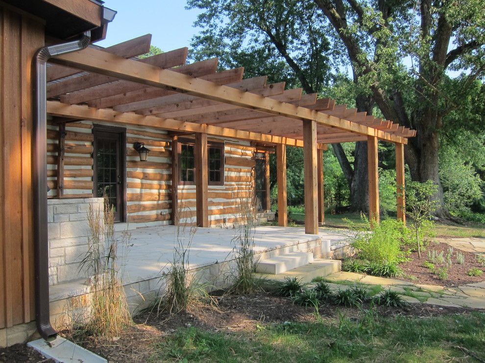 Family Leisure Indianapolis for a Traditional Porch with a Cabin and Bide a Wee by Blue Marble Design, Llc