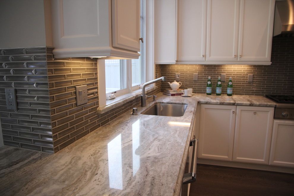 Fantasy Brown Granite for a Transitional Kitchen with a Transitional and Menlo Park by Da Vinci Marble