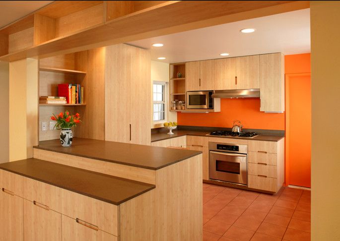 Farmington Valley Equipment for a Traditional Kitchen with a Bamboo and North Valley   Kitchen View 2. by Here Design and Architecture