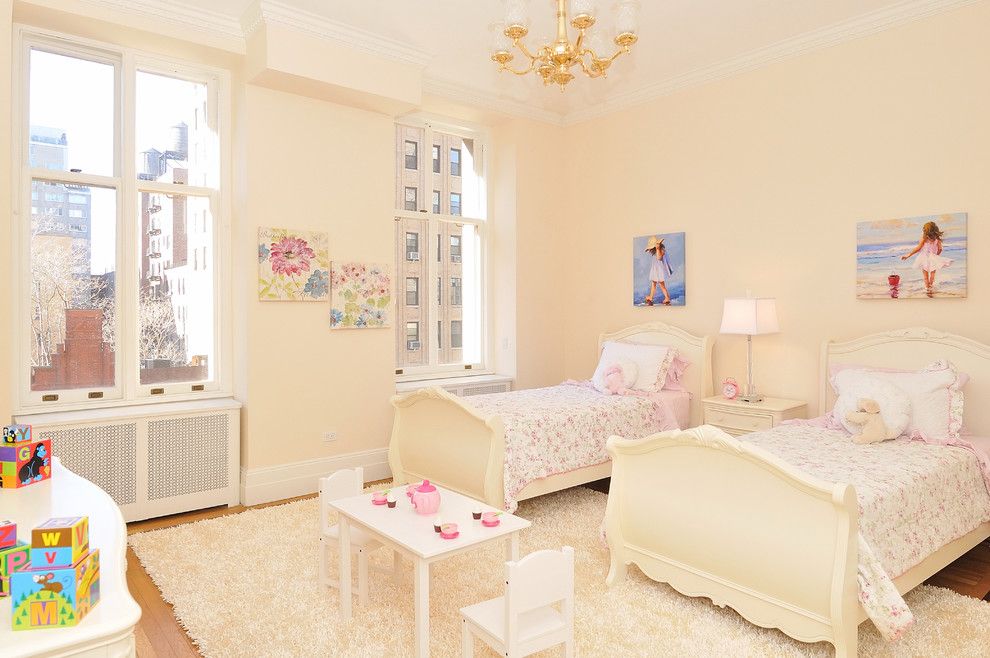 Farrow and Ball Nyc for a Traditional Kids with a Floral Bedding and Nyc Bedrooms by Designed to Appeal by Designed to Appeal