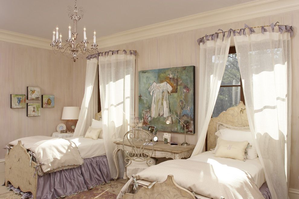 Faux Painting Techniques for a Shabby Chic Style Kids with a Throw Pillows and Girls Bedroom & Bath by Margaret L. Norcott, Allied Asid