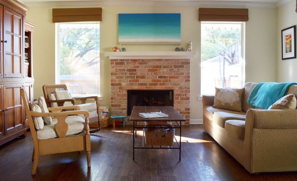 Faux Painting Techniques for a Traditional Living Room with a Beach Decor and Dallas, Tx: Beth & Joe Gillespie by Sarah Greenman