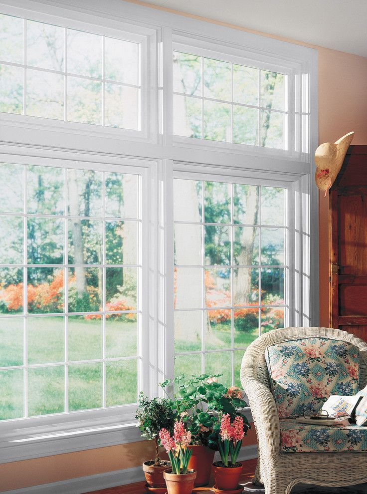 Feldco for a Traditional Spaces with a Energy Efficient and Living Room: Picture Window by Feldco Windows, Siding and Doors