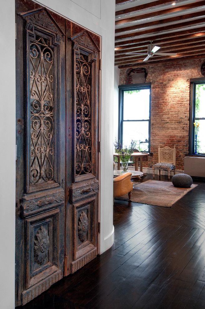 Feng Shui Basics for a Industrial Living Room with a Ornate Doors and Reiko Feng Shui Interior Design   Loft Renovation by Reiko Feng Shui Design