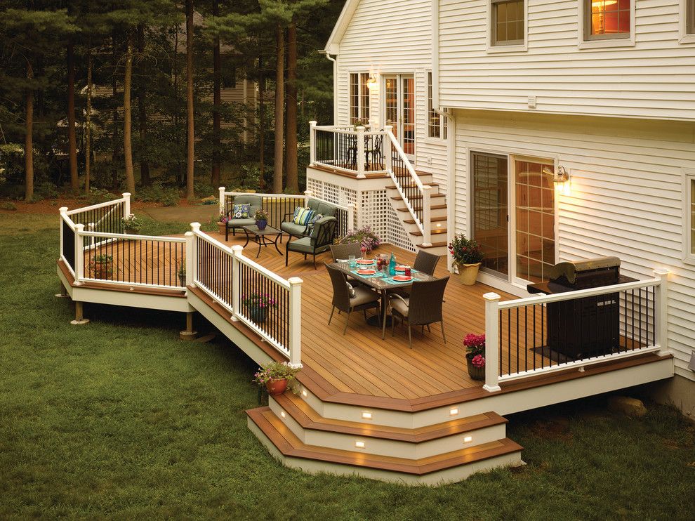 Fiberon for a Contemporary Deck with a Contemporary and Fiberon Decking by Fiberon Decking