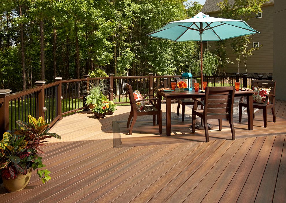 Fiberon for a  Deck with a Outdoor Diing and Fiberon by Fiberon Decking