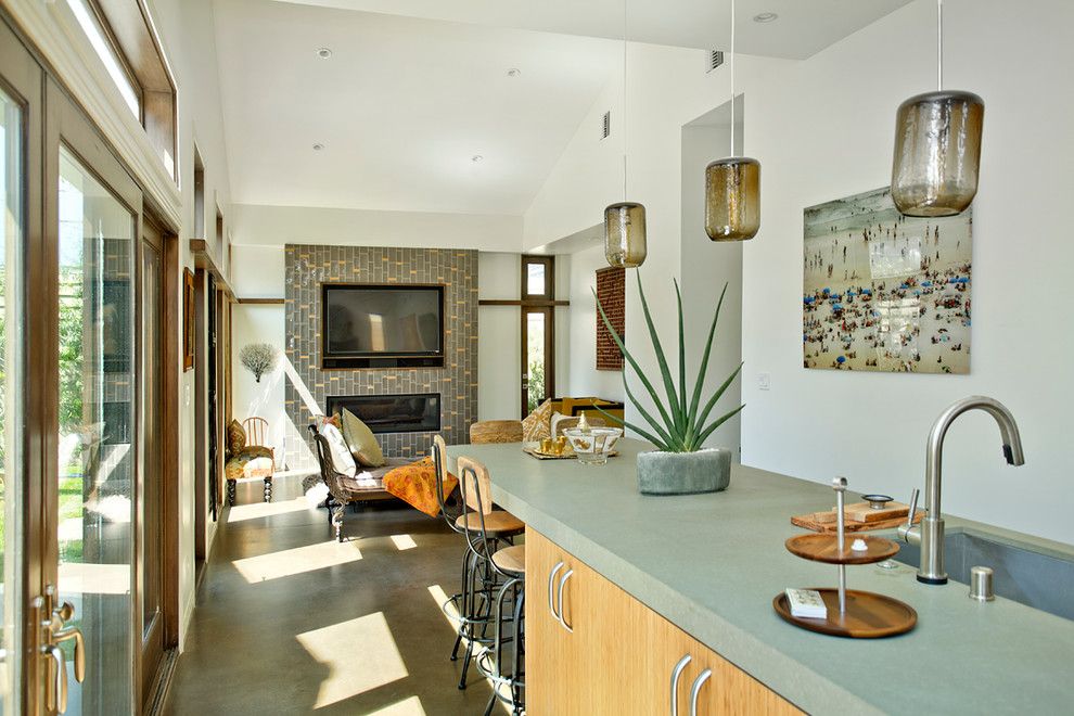 Fiesta Factory Direct for a Beach Style Kitchen with a Green Counters and Modern Kitchen  Venice by the Kitchen Factory