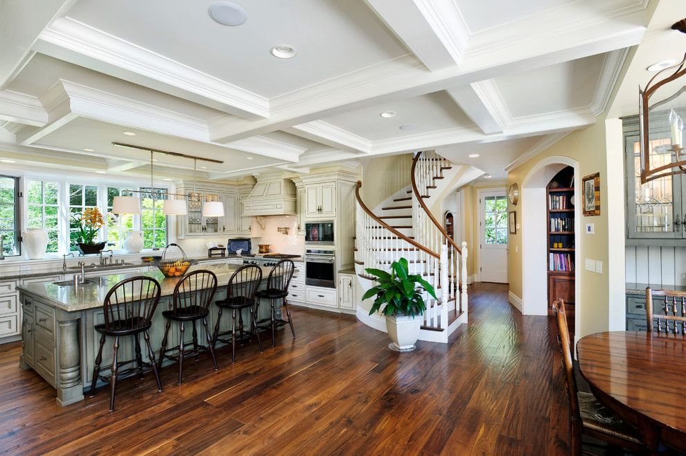 Fiesta Factory Direct for a Rustic Kitchen with a Container Plants and Atherton, California Estate by Markay Johnson Construction by Markay Johnson Construction