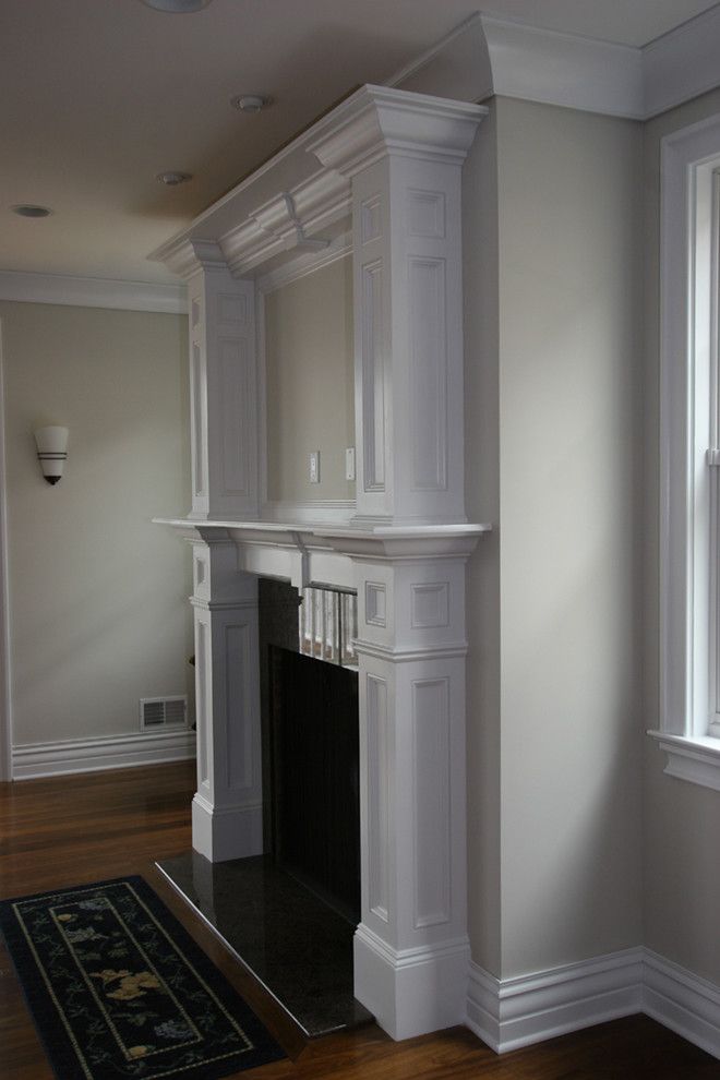 Fireplace Mantel Decorating Ideas for a Traditional Living Room with a We Specialize in Moldings Installation and Custom Fireplace Mantles, Build Ins by Trim Team Nj