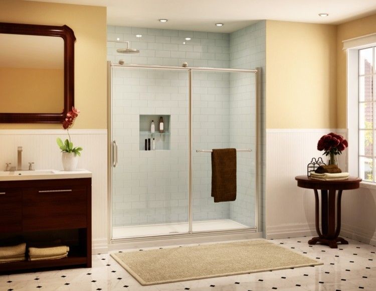 Fleurco for a Traditional Bathroom with a Traditional and Fleurco Roma Shower Doors by Bathroom Trends