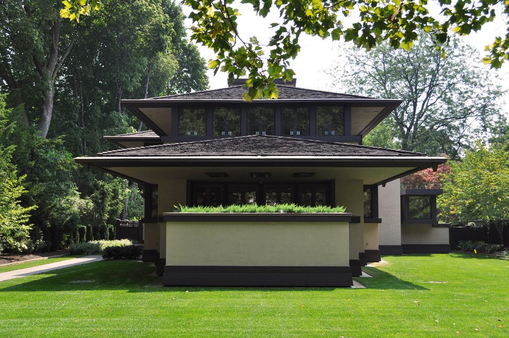 Frank Lloyd Wright Falling Water for a Craftsman Exterior with a Frank Lloyd Wright House and Frank Lloyd Wright Designed House by Bayer Landscape Architecture, Pllc