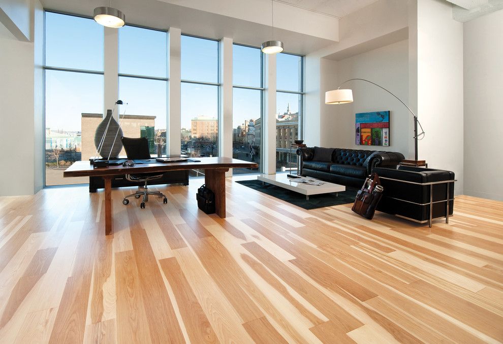 Frank Lloyd Wright Home and Studio for a Contemporary Home Office with a Contemporary and Hardwood Flooring by Demar