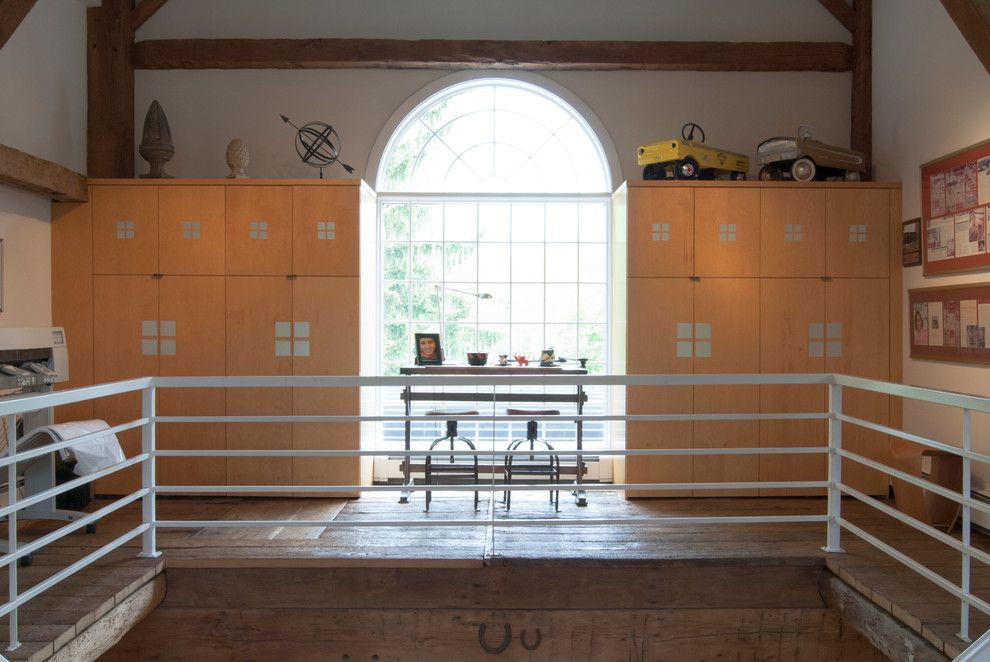 Franklin Building Supply for a Farmhouse Home Office with a Barn Conversion and My Houzz: Tim: Akron, Ohio by Adrienne Derosa