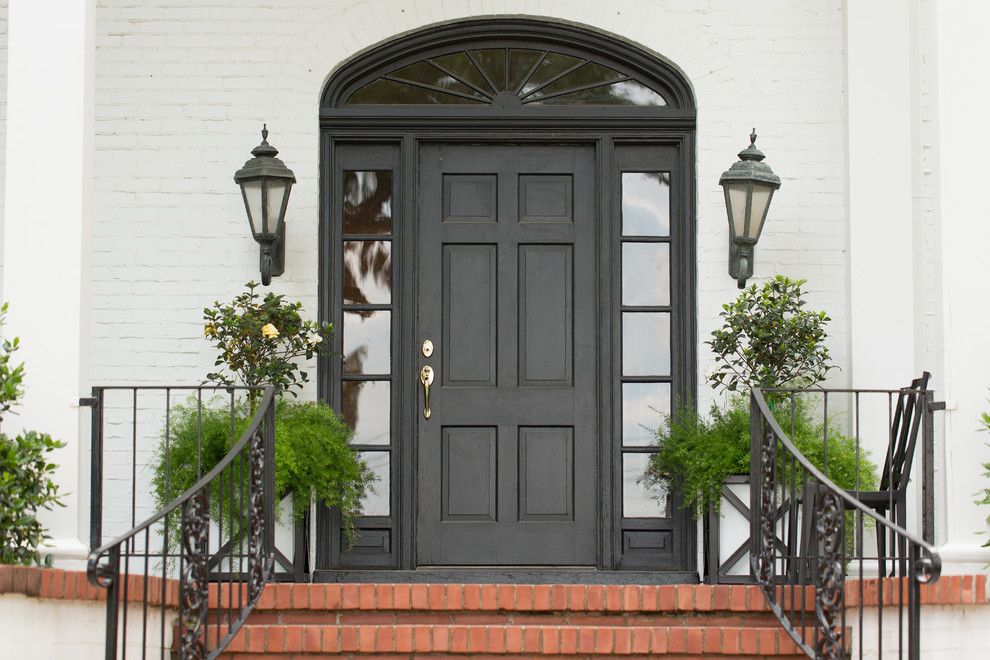 Front Stoop for a Traditional Entry with a Planter Boxes and Project 1 by Dk Design