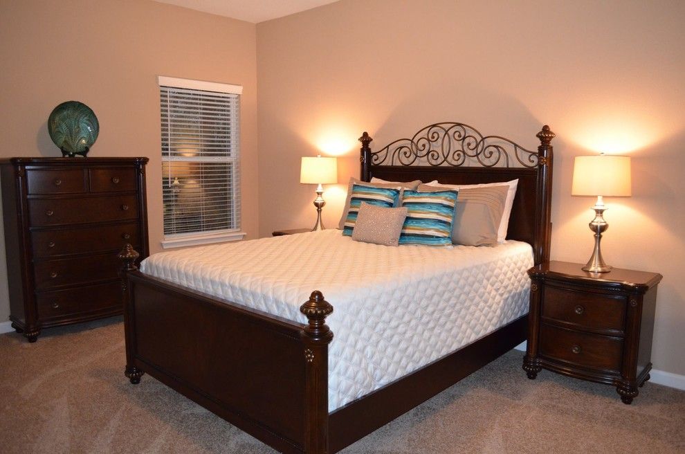 Furniture Mart Jacksonville Fl for a Transitional Bedroom with a Table Lamps and Staging Southern Lifestyle Homes  Jacksonville, Fl by Donna Mancini