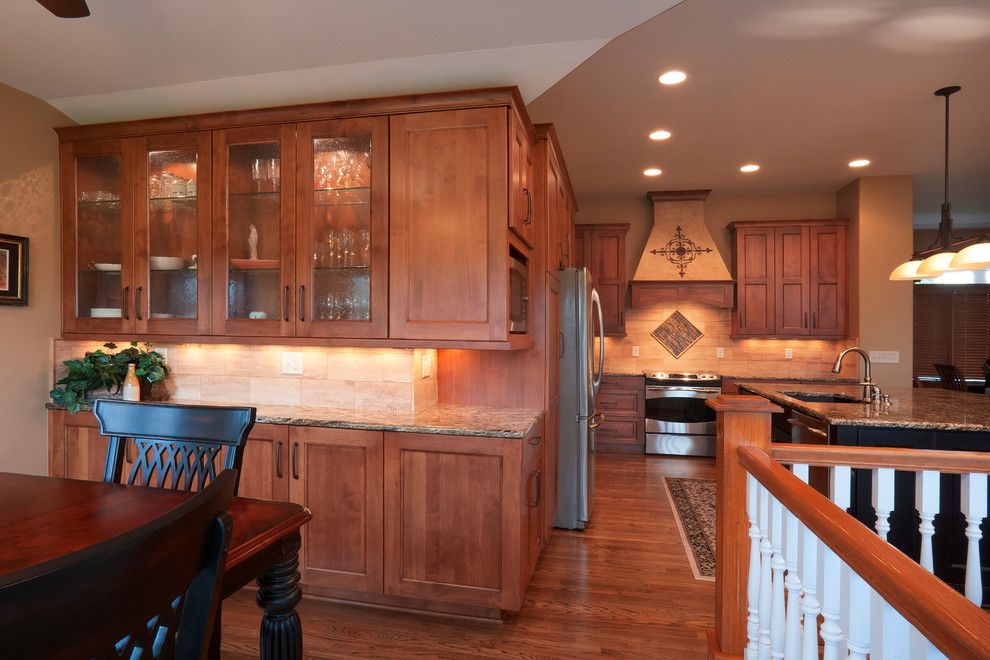 Furniture on Consignment Wichita Ks for a Southwestern Kitchen with a Lighting Fixture and Mission Kitchen   Alder by Custom Cupboards