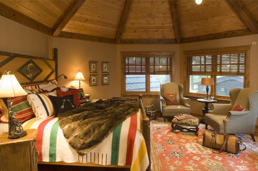 Gabberts Furniture for a Rustic Bedroom with a Interior and Bedroom by Gabberts Design Studio